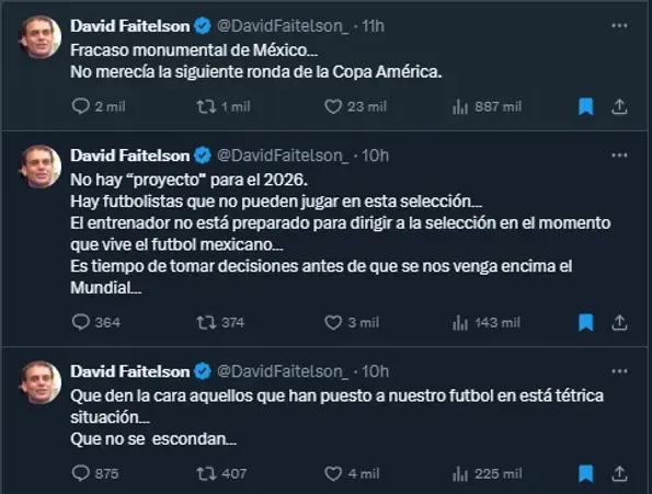 David Faitelson en sus redes