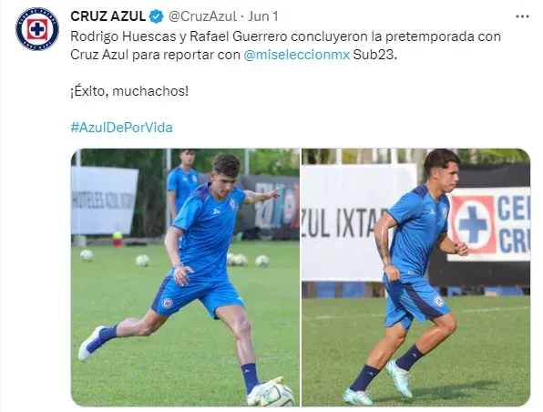 Publicación de Cruz Azul