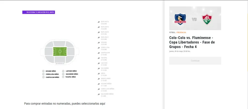 Entradas agotadas para partido de Copa Libertadores.