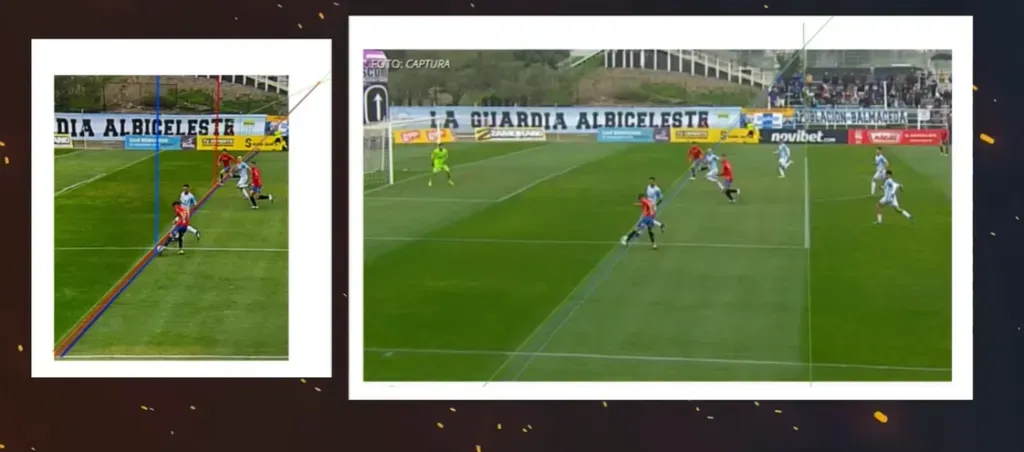 Las imágenes que mostró Guarello en su programa sobre el gol anulado a Unión Española.