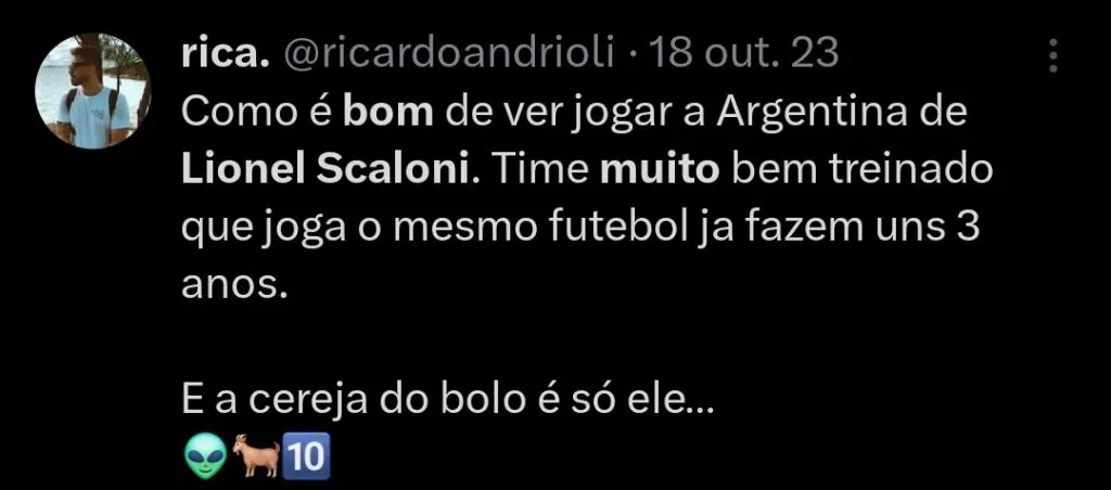 Repercussão via Twitter