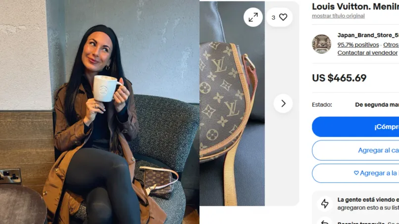 La hermosa cartera que luce Robe.