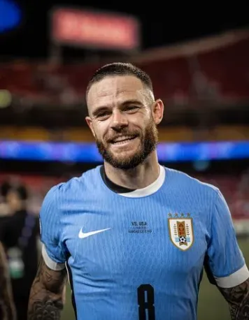 Nández jugó la Copa América con Uruguay. (Instagram)