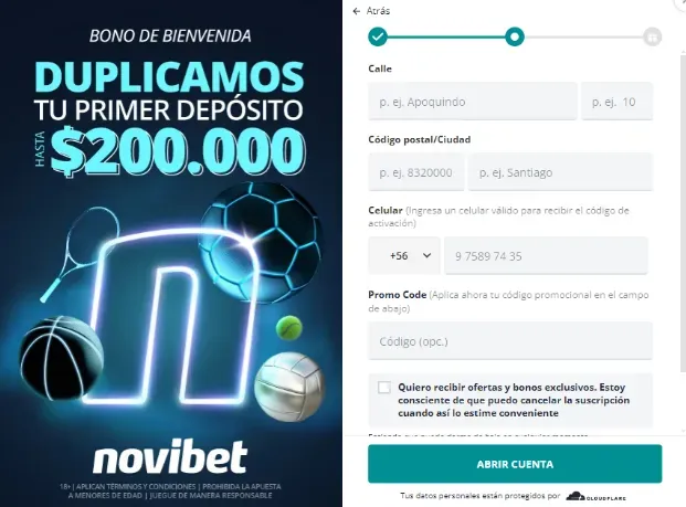 Código Novibet