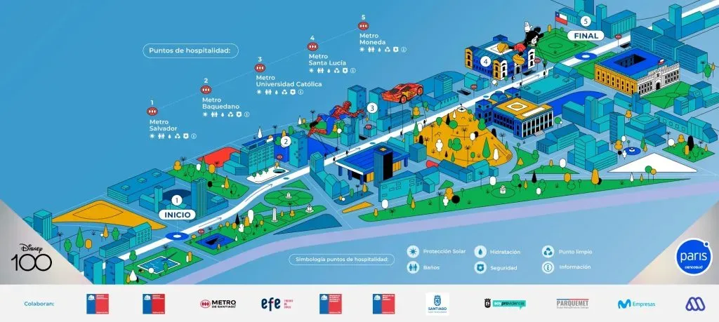 Mapa recorrido Paris Parade 2023