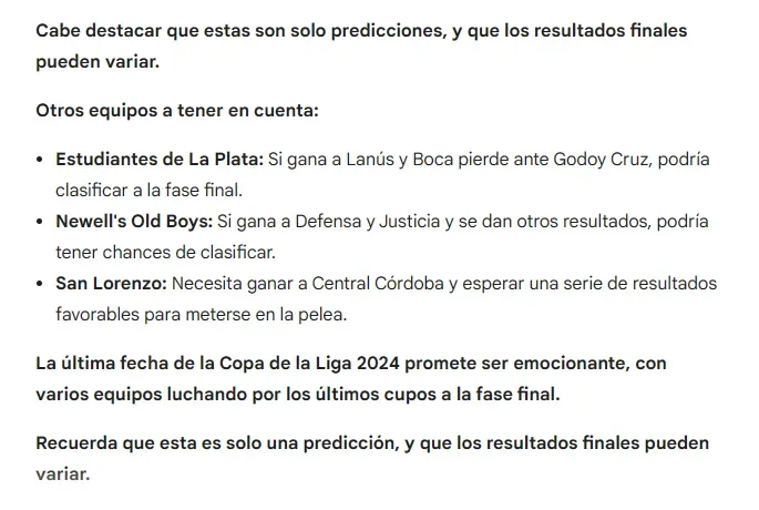 La aclaración de la IA.