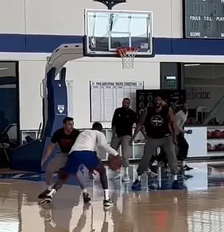 Joel Embiid training. Via @SamDiGiovanni