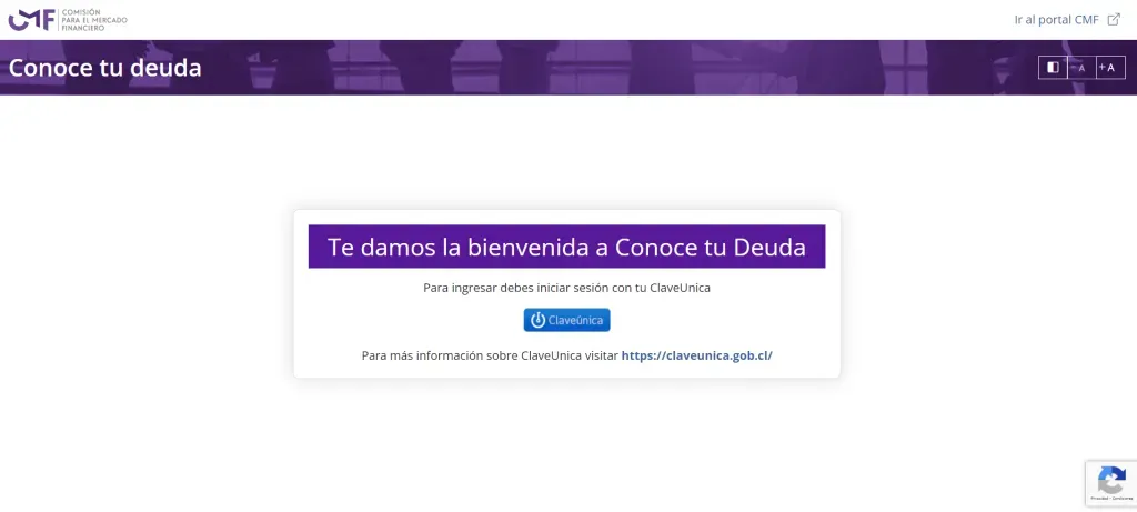 El sitio Conoce tu deuda de la CMF te permite descargar el informe de deuda del sistema financiero.