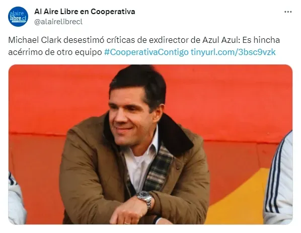 La charla de Michael Clark con Cooperativa (@alairelibrecl)