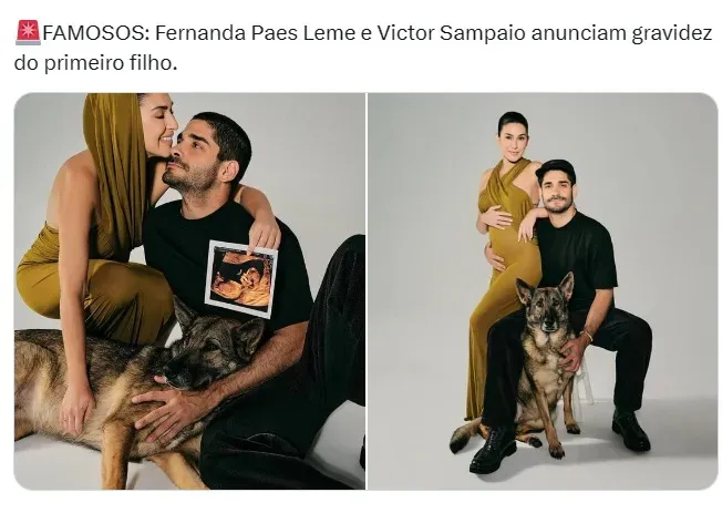 Fernanda Paes Leme anuncia gravidez – Foto: Instagram de Fernanda Paes Leme.