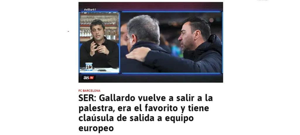 Cadena Ser ubicó a Marcelo Gallardo como candidato para reemplazar a Xavi en Barcelona.