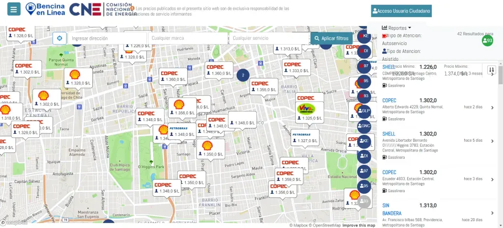 Revisa el combustible más económico de tu sector en el sitio www.bencinaenlinea.cl.