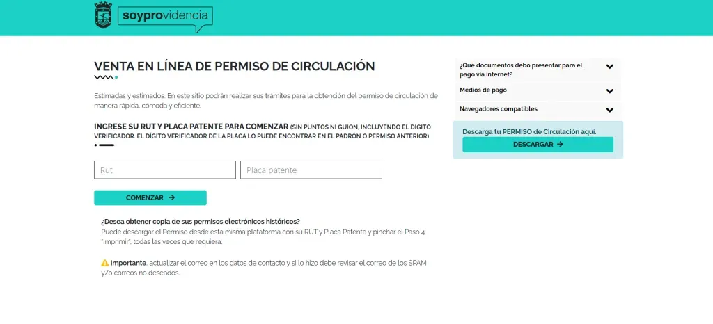 Algunos municipios han implementado el pago online del Permiso de Circulación 2024.