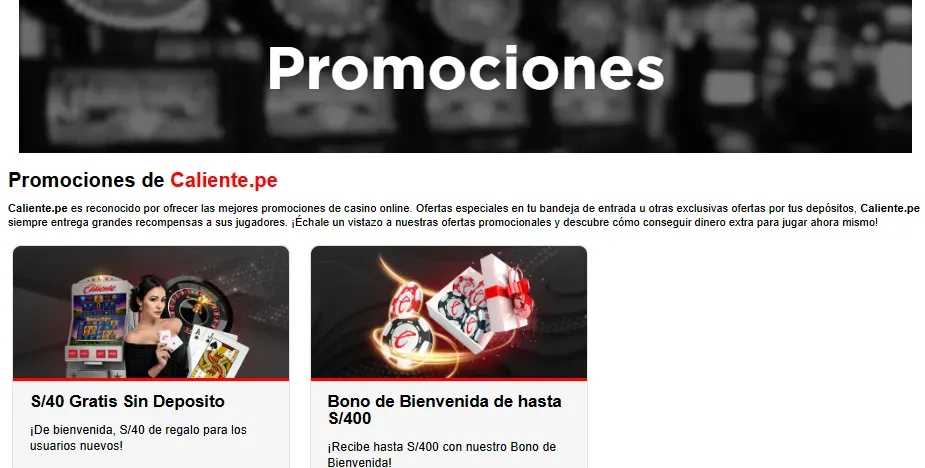 Código promocional Caliente