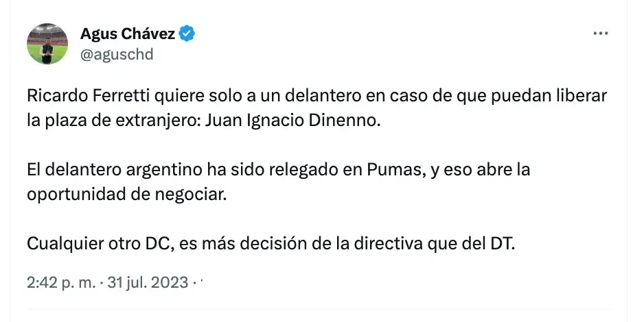 Agus Chávez | Twitter