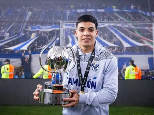 Tomás Galván, durante su estadía en Vélez. (@tomygalvan_)