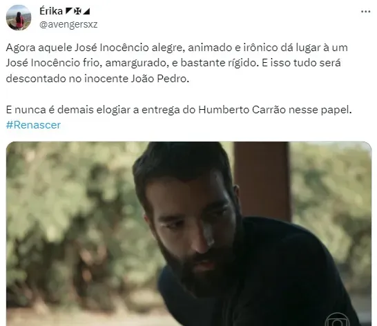 José Inocêncio renega o próprio filho em Renascer