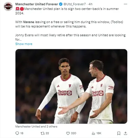 Speculation about Varane’s future is rife at the moment