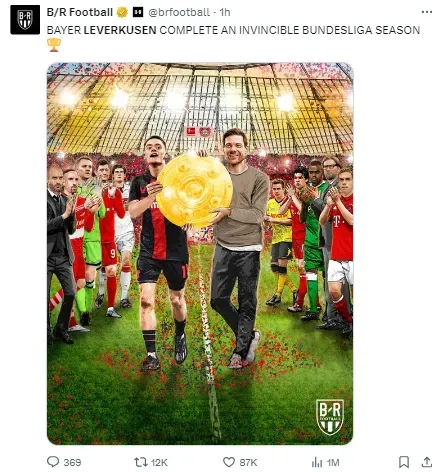 Leverkusen have gone unbeaten all season for the first time in Bundesliga history.