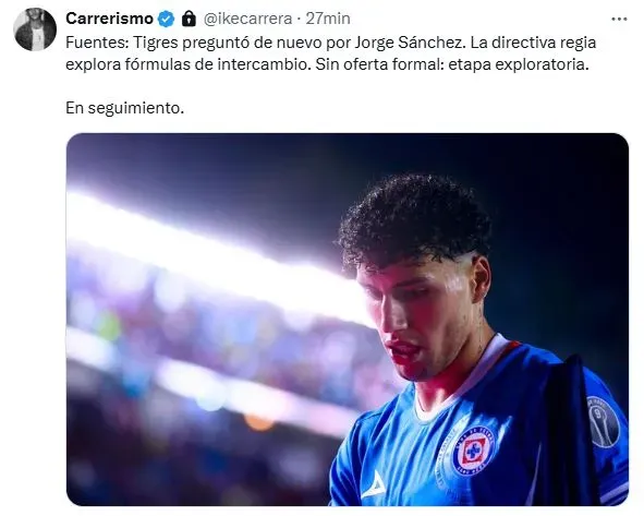 Tigres habría preguntado por Jorge Sánchez: ¿Intercambio por Antuna? (X)