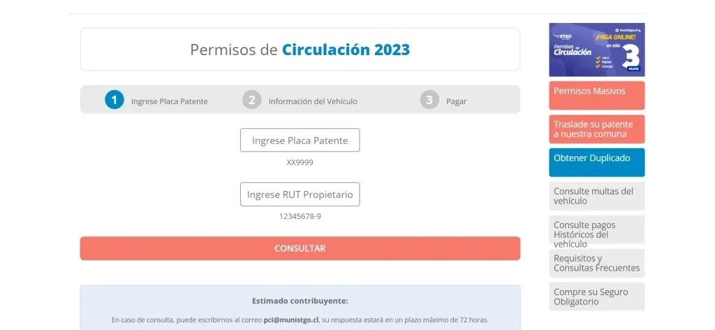 Santiago es solo uno de los municipios con pago online del Permiso de Ciruclación. (Foto: Municipalidad de Stgo)