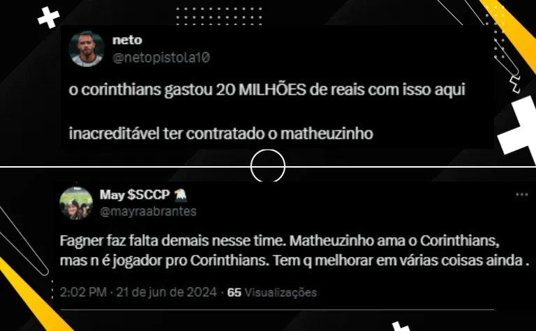 Matheuzinho debería ser expulsado del Corinthians