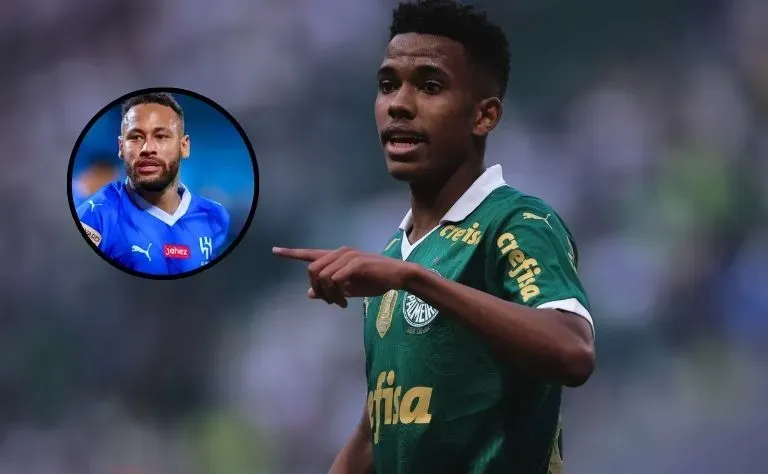 Estevão, ex-cria do Palmeiras se referindo ao craque Neymar -Foto: Divulgação/Palmeiras