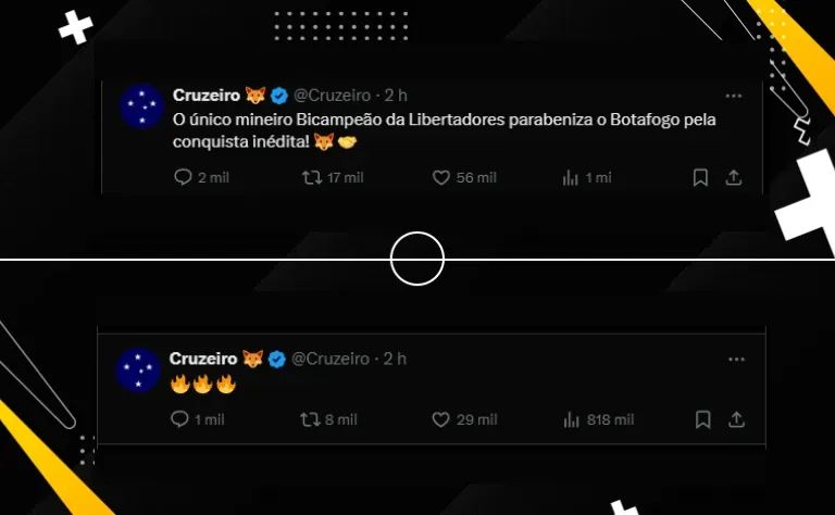 As provocações do Cruzeiro