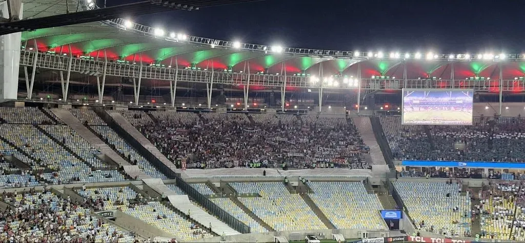 Los hinchas de Colo Colo en el Estadio Maracaná.