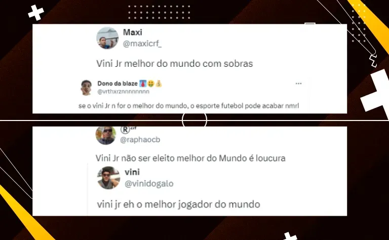 Torcida comenta sobre Vini Jr