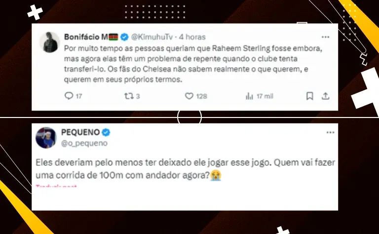 Torcedores comentam sobre a decisão de deixar Sterling de fora contra o City