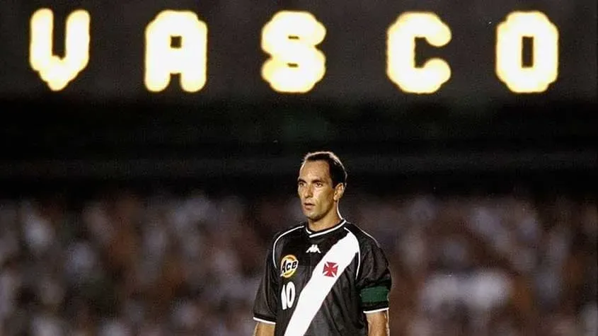 Foto: Divulgação Vasco da Gama/ Reprodução Redes Sociais – Edmundo, ex-jogador do Vasco