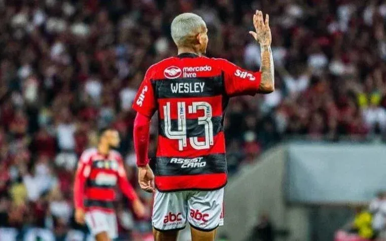 Wesley em ação pelo Flamengo – Foto: Reprodução/Instagram