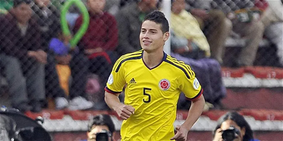 James Rodríguez vistió el dorsal 5 con la Selección Colombia.