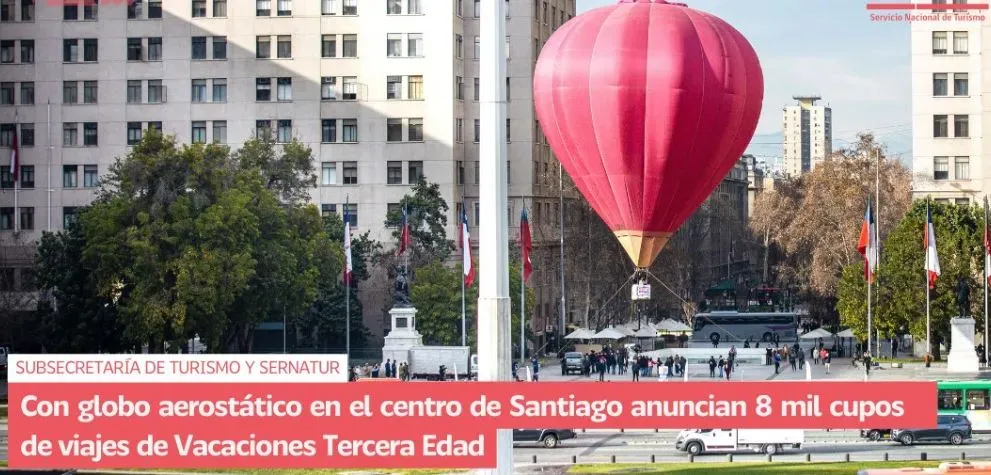 Anuncio del paquete de viajes. Foto: Sernatur.