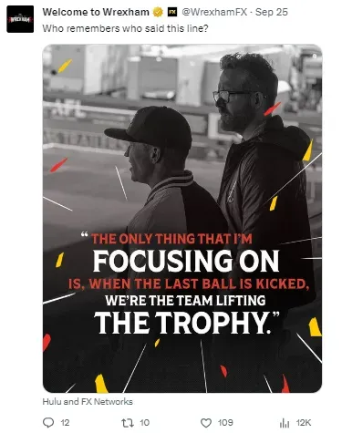 Welcome to Wrexham the documentary  has helped build revenue for the team.