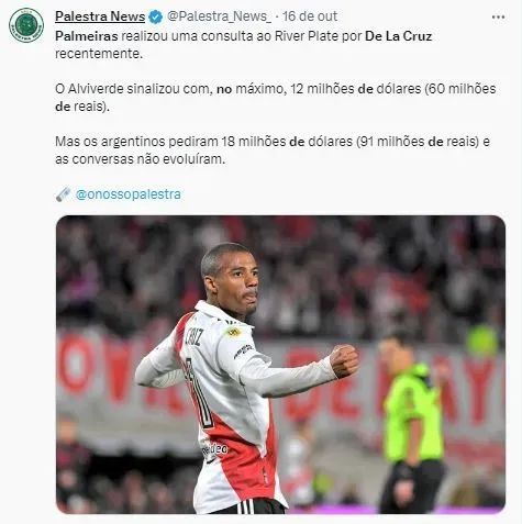 classificação  Alviverde Palestra - Palmeiras