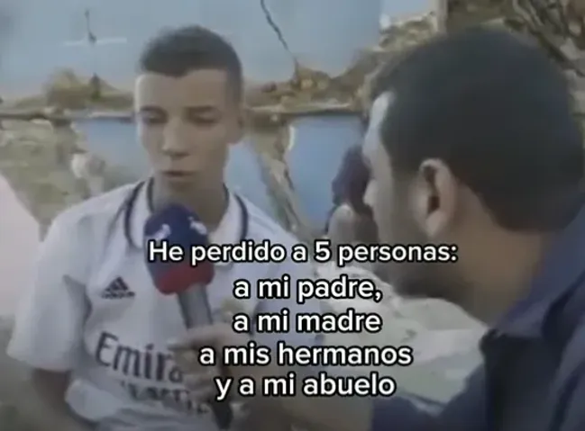 Abderrahim, en el momento que estaba dando su testimonio.