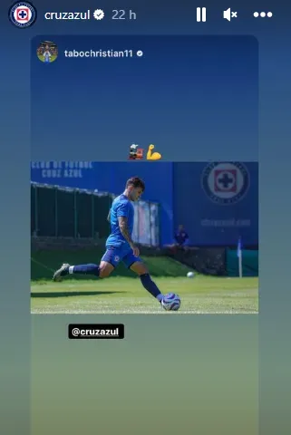 Publicación de Cruz Azul en Instagram