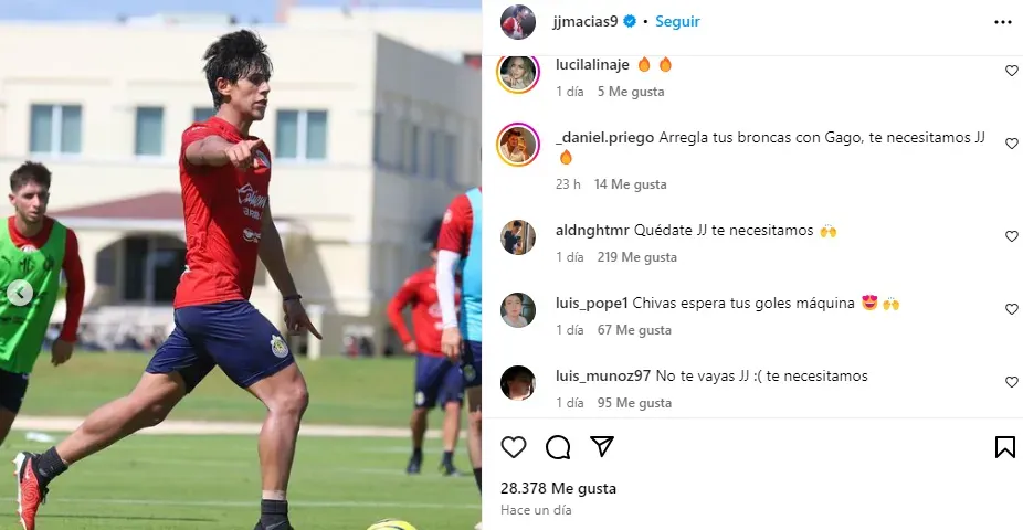 Reacciones de la afición a la posible salida de JJ Macías