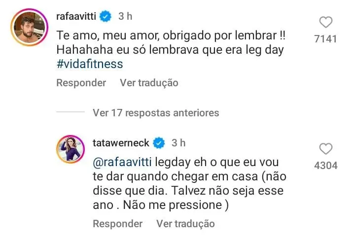 Foto: Instagram Tatá Werneck