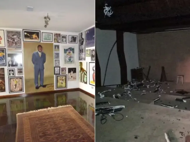 El antes y después de la mansión de Pelé. (Foto: GeGlobo)
