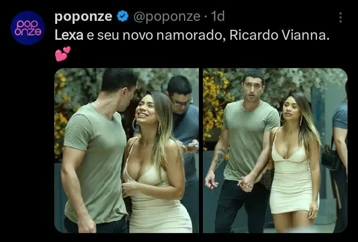 Lexa e Ricardo Vianna - Foto: Twitter