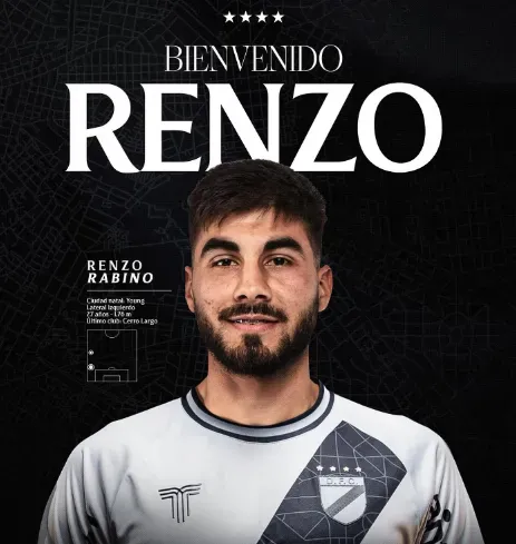 Renzo Rabino en Danubio (Foto: Danubio).