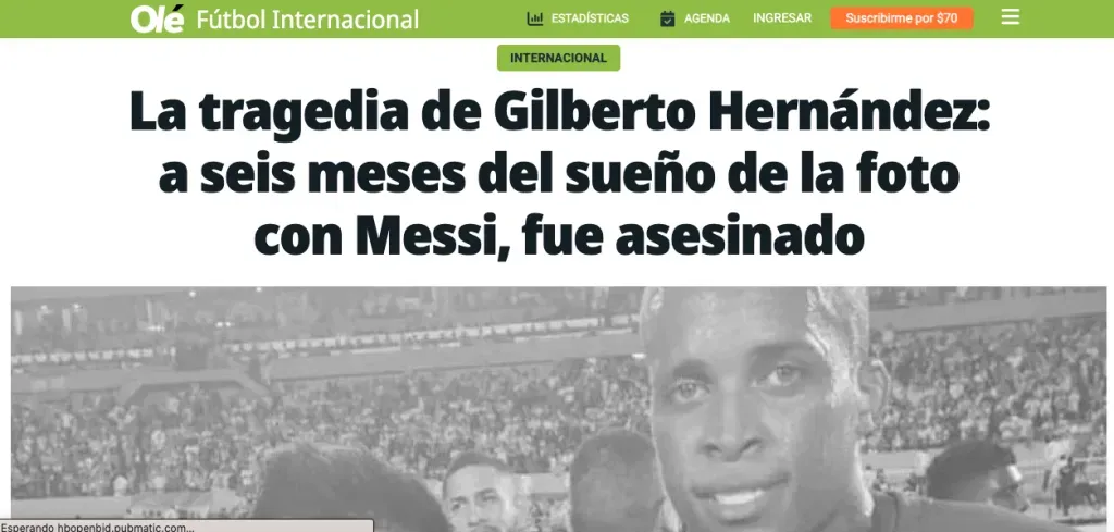 CAI confirma el fallecimiento de Gilberto Hernández