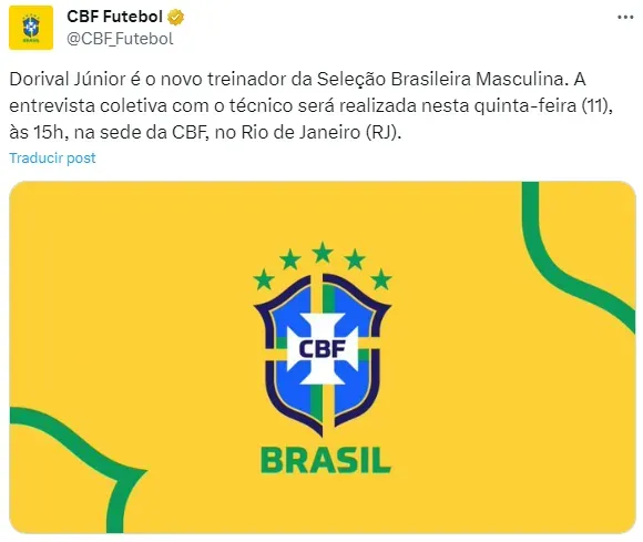 Dorival, nuevo DT de Brasil.