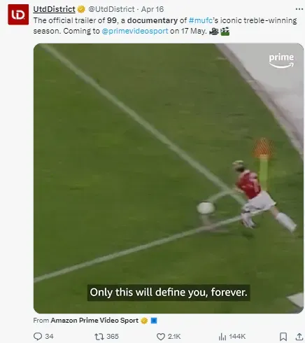 The documentary is highly nostalgic for Manchester United fans