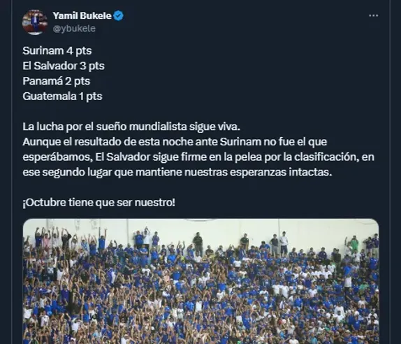 Yamil Bukele en sus redes sociales