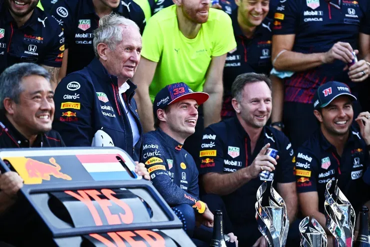 Red Bull em festa no GP do México. (Foto: Getty Images)