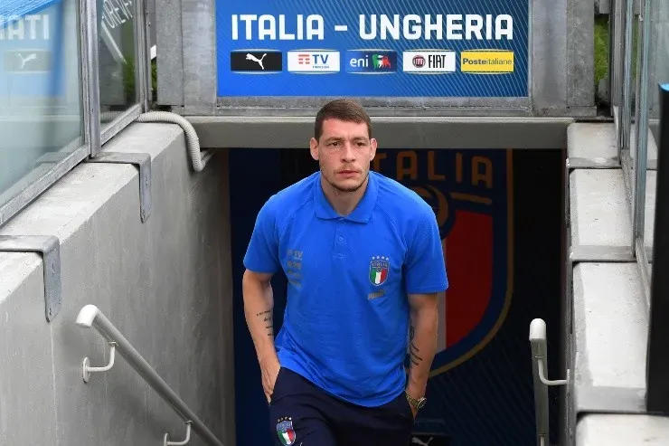 Andrea Belotti con Italia